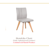Hendriks Chair | Fully Upholstered Leather/Rubberwood Legs