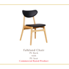 Falkland Chair | PU Back/Seat/Rubberwood Legs