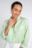 Boyfriend Linen Shirt  - Green Ditsy | The Hut