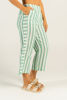 Two Way Stripe Pant - Emerald/White | Seesaw
