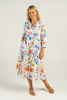 Tiered Button Down Dress - Sea Bouquet Print  | Seesaw