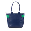 Chloe - Navy with Green Bow | Liv & Milly
