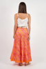 Jazz Skirt - Adria Print Coral | Naudic