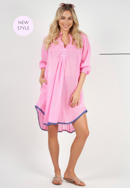 Camden Beach Dress - Pink | Naudic
