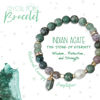 Indian Agate Crystal Point Bracelet | Lisa Pollock