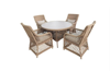 Corfu Outdoor - 5 Pce Dining Suite | Natural/Stone