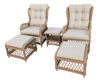 Corfu Outdoor - 5Pce Recliner King Suite | Natural/Stone