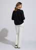 Textured V Pullover - Black | LD+C Knitwear