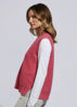 Textured Vest - Fuchsia | LD+C Knitwear