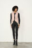 Knit Vest w/ Fur Trim - Pink | Caju