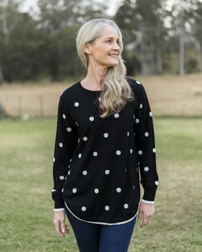 Spot Sweater - Black/White | Seesaw