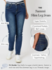 Sammi High Rise Slim Leg Stretch Jean - Dark Denim | Threadz
