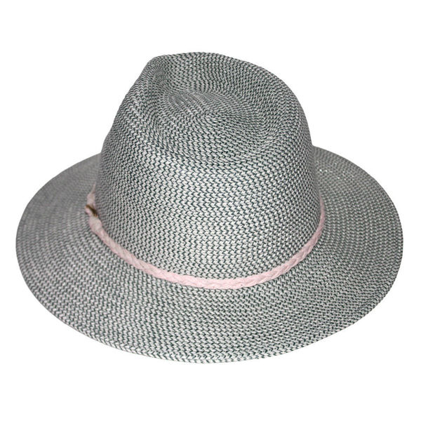 Keely Fedora (58cm) - Seafoam/White | Evoke