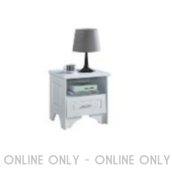 Miya Bedside - Gloss White | Online Only