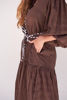 Teired Dress with Ric Rac - Chocolate | Collectivo