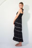 Sleeveless Teired Dress with Ric Rac - Midnight | Collectivo