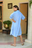 Santorini Shirt Dress - Blue  | Azure & Indigo Desert