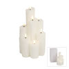 Heaven LED Wax Candle Cluster of 7 | 14.5 x 14.5 x 28