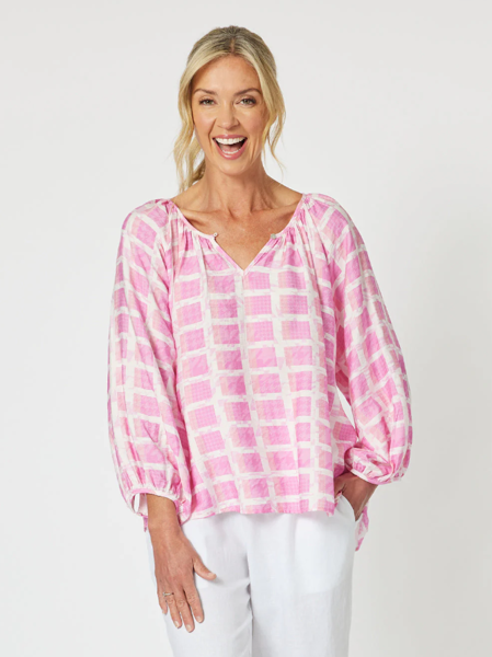 Check Me Out Top - Pink | Gordon Smith