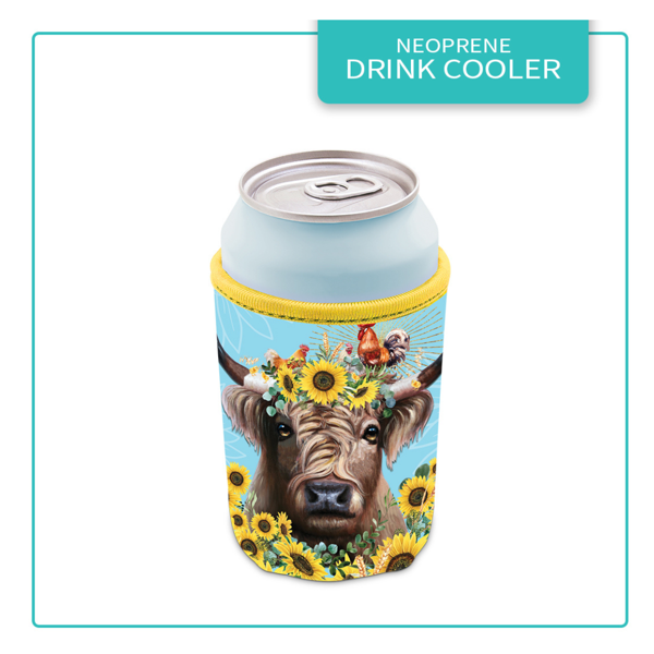 Stubby Can Cooler - Sunny Highland | Lisa Pollock