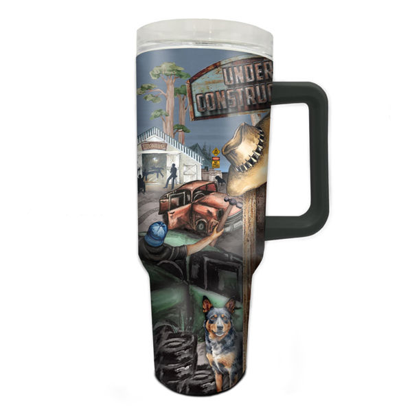 1.2L Big Guy Double Walled Mug - Man Cave | Lisa Pollock