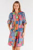 Elena Tucked Dress - Multi | Lula Life