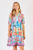 Aliah Tiered Dress - Multi | Lula Life