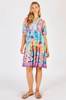 Aliah Tiered Dress - Multi | Lula Life