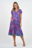 Sao Paulo Dress Alessia Print - Pink | Naudic