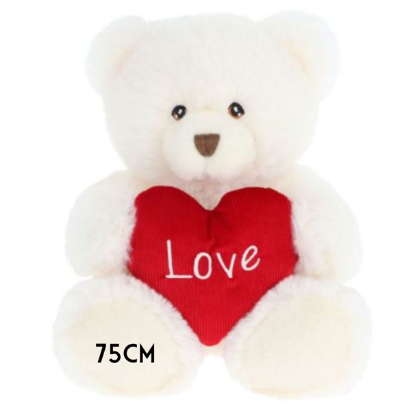 Harry Love Bear - 75cm  | Cream Sitting