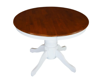 Hampton Extended Dining table ONLY | Polished Teak & White