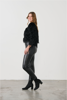 Faux Ostrich - Cropped Jacket-  Black | Holmes & Fallon