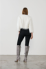 Faux Ostrich - Cropped Jacket- White | Holmes & Fallon