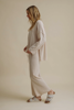 Winter Retreat Merino Cotton Pullover- Nougat | Talamaya