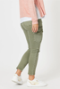 Picture of Paige Cargo Slim Leg Jean - Washed Khaki | Threadz