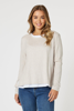 Alice 2 in 1 Knit Top - Stone | Threadz