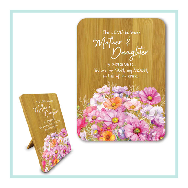 Bamboo Affirmation Plaque - MOTHER & DAUGHTER | Lisa Pollock Art
