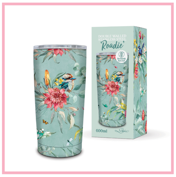 Roadie Travel Mug - Feathered Friends | Lisa Pollock Art