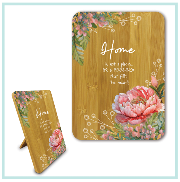 Bamboo Affirmation Plaque - Home | Lisa Pollock Art