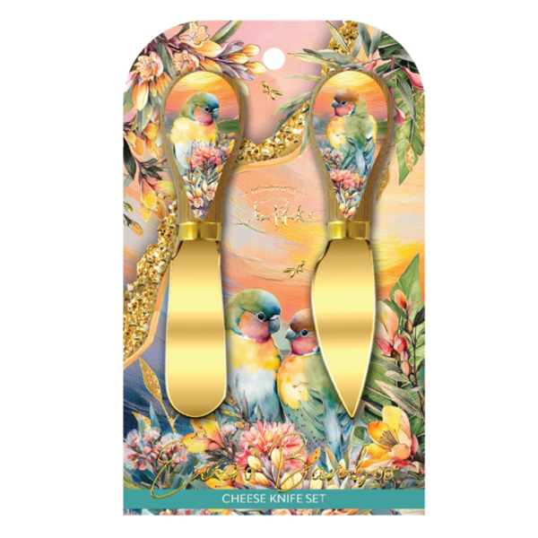 Sunset Love Birds - Cheese Knives | Lisa Pollock