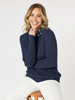 Kala Cable Jumper - Navy | Gordon Smith 