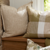 Heide Green Check Cushion | Madras Link