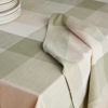 Heide Green Check Tablecloth - 150cm x 300cm | Madras Link