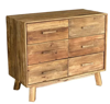 Norfolk 6 Drawer Chest - Recylced Timber | Tradway