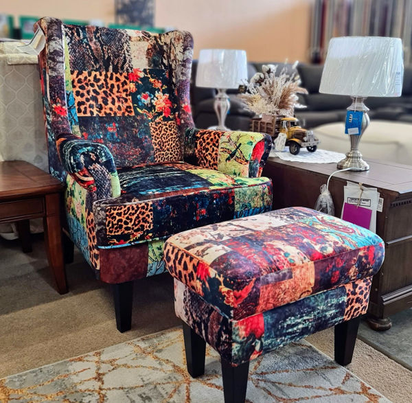 Bliss Chair | Digital Print Patchwork