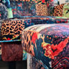 Louis Foot Stool | Digital Print Patchwork