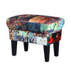 Louis Foot Stool | Digital Print Patchwork