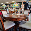 Vallencia Round Dinning Table |  Walnut Pine