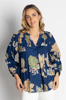Picture of Amrita Shirt -  Navy | Lula Life