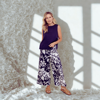 Picture of Palazzo Wide Leg Pant - Vine Navy | Seesaw